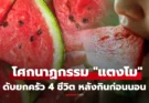 ช็อก! 4 ชีวิตดับยกครัว ใน 12 ชม. หลังกิน “แตงโม” แพทย์ชี้จุดเสี่ยง ทำไมผลไม้ถึงทำให้เสียชีวิต